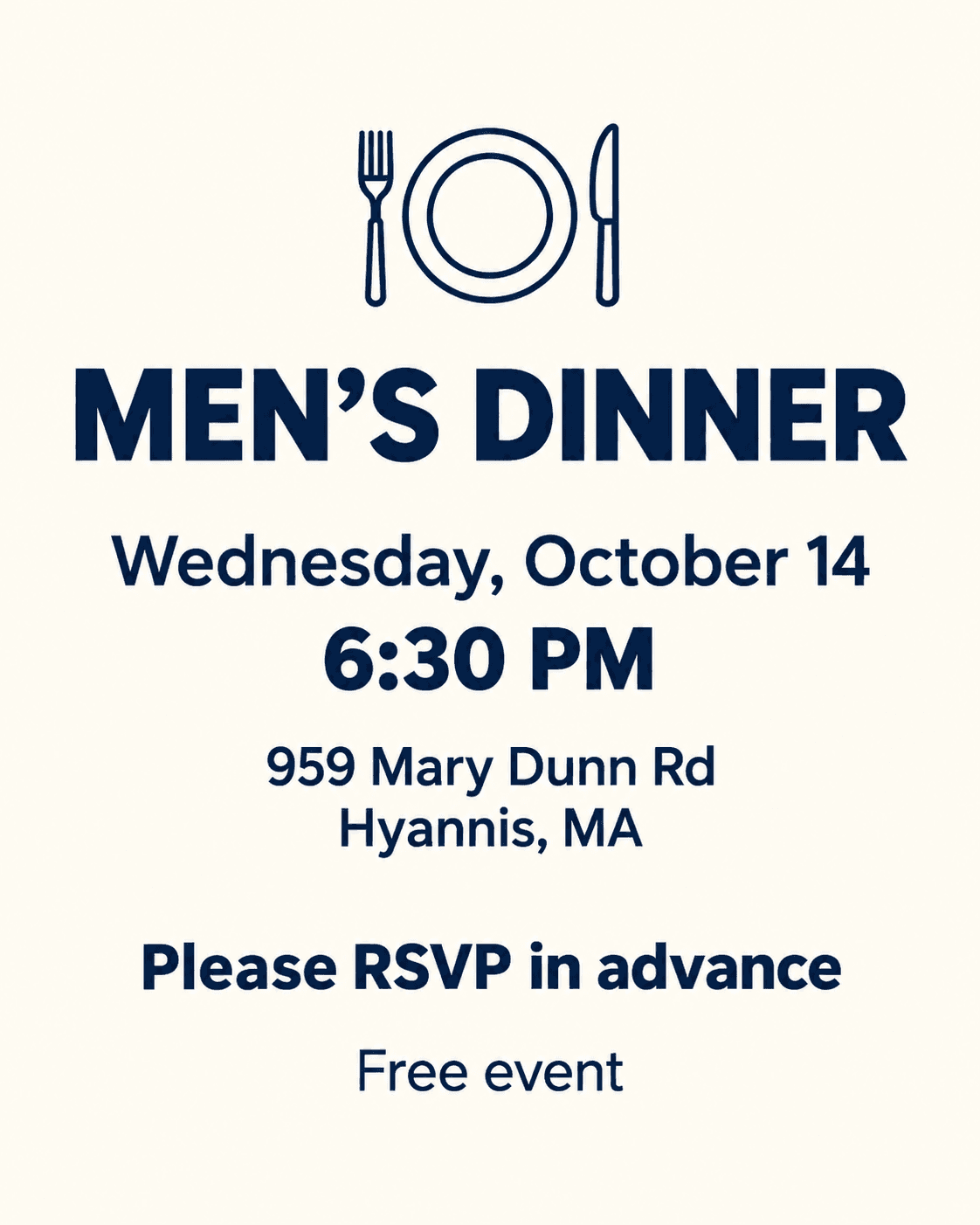 Men’s Dinner